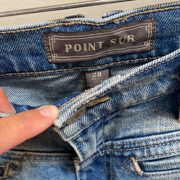 J Crew Point Sur light wash cropped & flare jeans - Picture 2 of 5